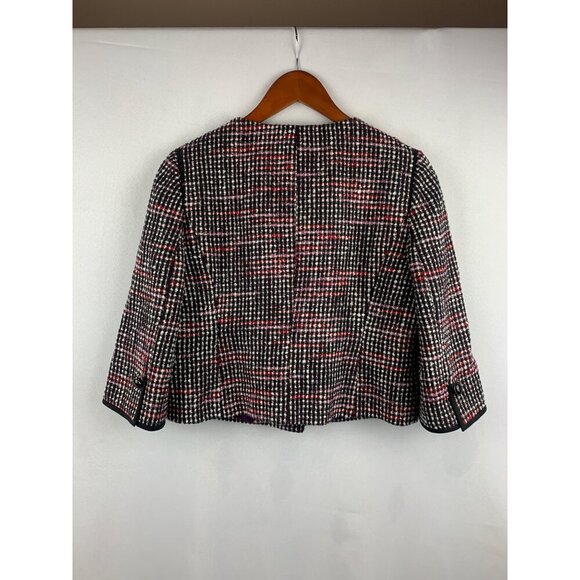 Ann Taylor Loft Petites Womens Tweed Jacket 8P - Picture 4 of 8